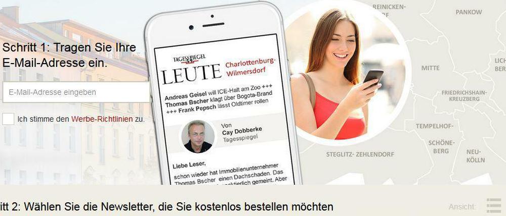 Für jeden Bezirk eine eigene Zeitung: die hyperlokalen Newsletter des Tagesspiegels.