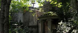 St. Hedwig Friedhof in der Liesenstaße in Berlin Mitte. 