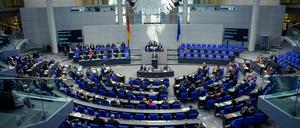 Szene aus dem Plenarsaal des Bundestages