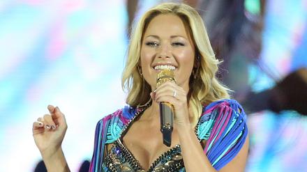 Helene Fischer bei einem Auftritt in Leipzig