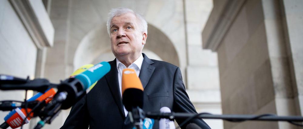 Bundesinnenminister Horst Seehofer (CSU) am Donnerstagabend.