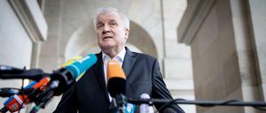 Bundesinnenminister Horst Seehofer (CSU) am Donnerstagabend.