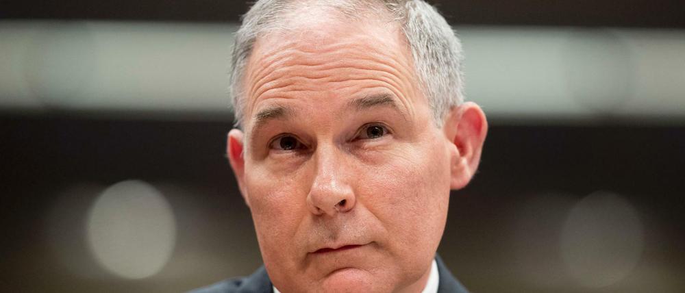 Der Chef der US-Umweltbehörde EPA, Scott Pruitt. Nach einer ganzen Serie von Skandalen tritt er zurück. 