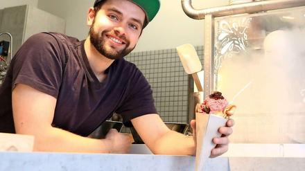 Cremiger kann Eis kaum sein. Bei Woop Woop wird die frisch zubereitete Eiscreme mit Stickstoff bei minus 196 Grad schockgefroren. 