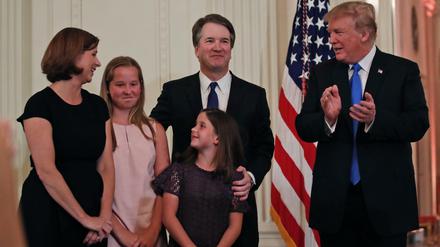 Nach Trumps Geschmack: Brett Kavanaugh, hier mit seiner Familie 