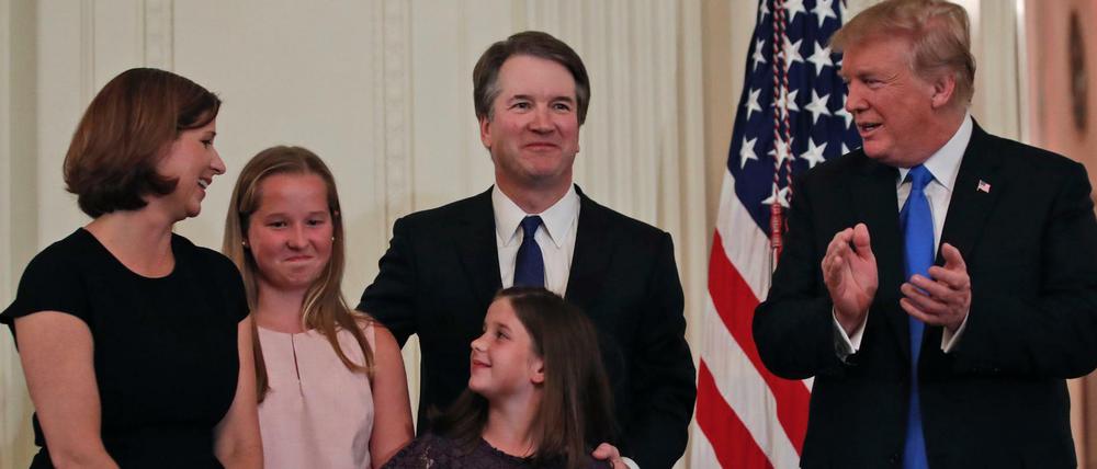 Nach Trumps Geschmack: Brett Kavanaugh, hier mit seiner Familie 