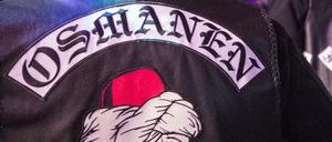 Die Jacke eines Mitglieds der Rockergruppe "Osmanen Germania BC".