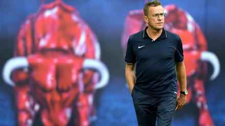 Bullentrainer. Ralf Rangnick, Sportdirektor von Rasenballsport Leipzig, steht künftig auch wieder an der Seitenlinie.