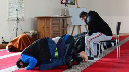 Ein Treffpunkt von Salafisten in Berlin. Die Ibrahim Al-Khalil Moschee in Tempelhof.