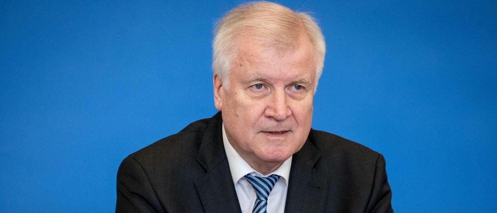 Horst Seehofer (CSU) bei der Vorstellung des „Masterplan Migration“.