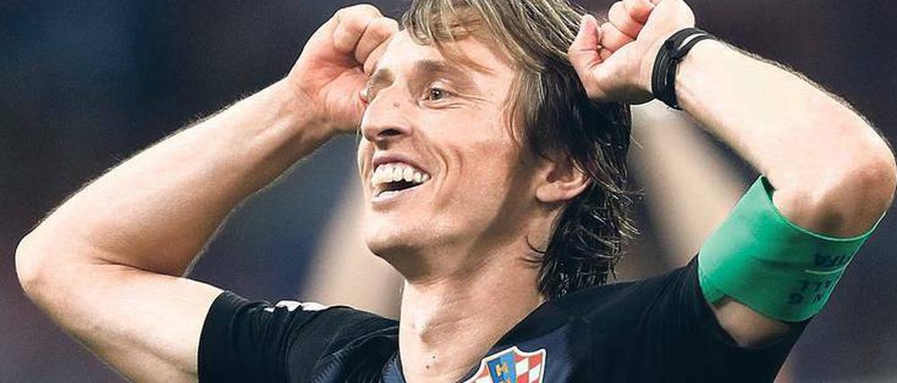 Der Mann hat gut lachen: Luka Modric.