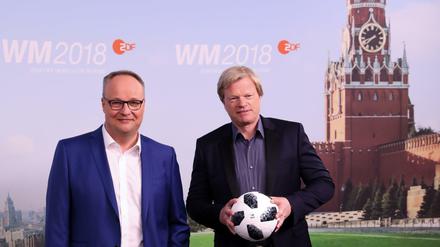 WM? Ja. Champions League? Nicht mehr. Oliver Welke und Oliver Kahn, ZDF-Experte.