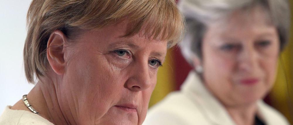 Bundeskanzlerin Angela Merkel und Großbritanniens Premierministerin Theresa May.