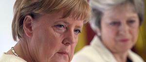 Bundeskanzlerin Angela Merkel und Großbritanniens Premierministerin Theresa May. 