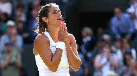 Julia Görges jubelt über ihren Sieg.