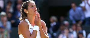 Julia Görges jubelt über ihren Sieg.
