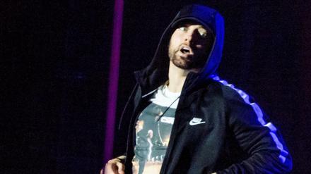 Eminem bei seinem ersten Konzert in Dänemark.