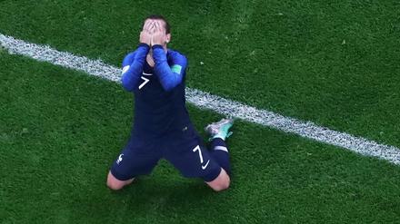 Antoine Griezmann jubelte nach dem Finaleinzug.