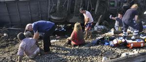 Zugunglück bei Corlu in der Provinz Tekirdag in der Westtürkei.