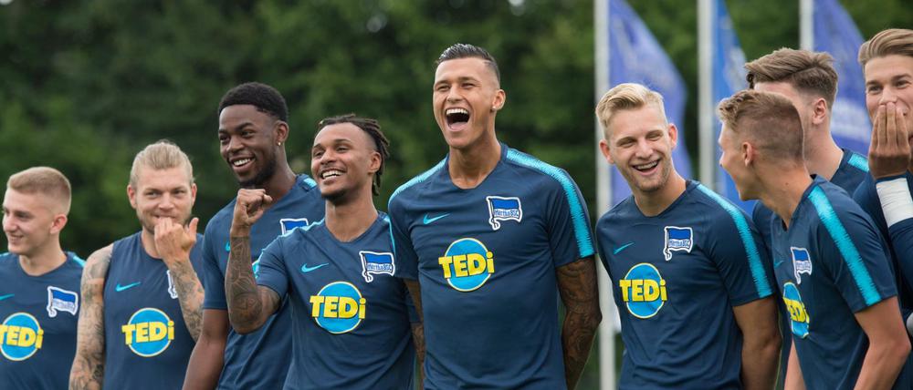 Vorfreude auf Neuruppin? Jedenfalls freut sich der MSV auf die Hertha-Profis.