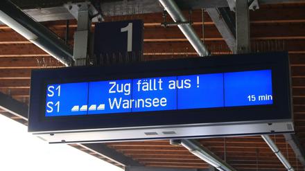 Die S1 ist derzeit die unzuverlässigste S-Bahn-Linie in Berlin.