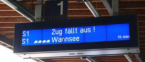 Die S1 ist derzeit die unzuverlässigste S-Bahn-Linie in Berlin.