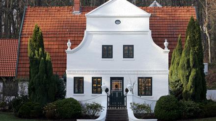 Der Blick auf die Fassade des Kunstmuseums "Barkenhoff" in Worpswede.