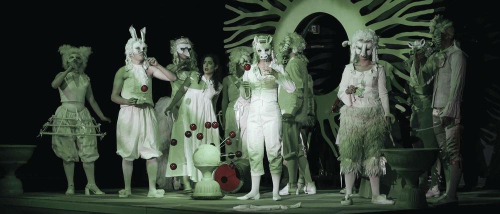 Der erste Akt von „Dido und Aeneas“ in der Musiktheaterwerkstatt.