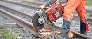 Baustelle. Die Bahn investiert, um schnell und pünktlich zu werden. 