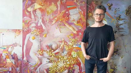 Künstler Mathias Roloff arbeitet und lebt in Hohenschönhausen. Immer mehr Künstler tun es ihm gleich.