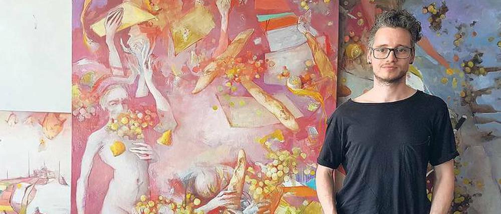 Künstler Mathias Roloff arbeitet und lebt in Hohenschönhausen. Immer mehr Künstler tun es ihm gleich.