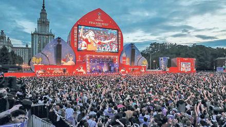 Bis zu 25 000 Fans finden Platz beim Public Viewing an der Lomonossow-Universität Platz.