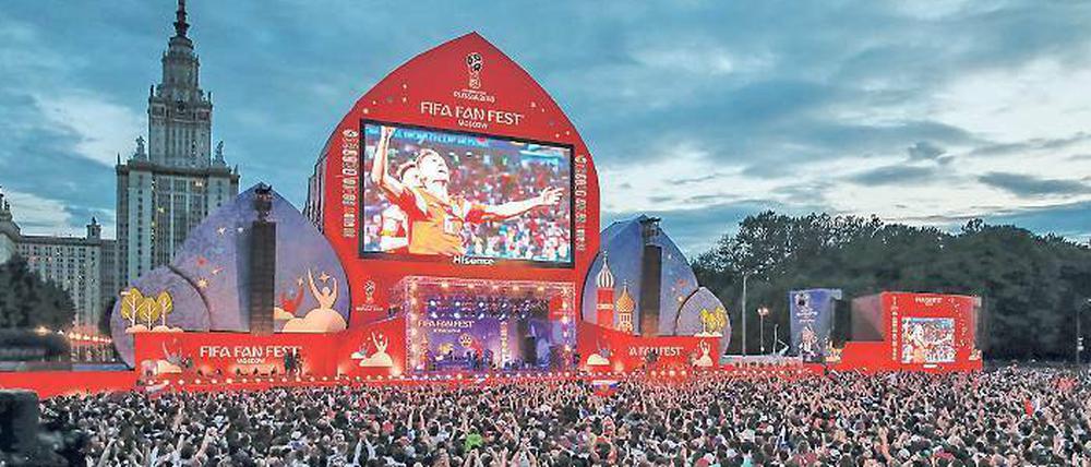 Bis zu 25 000 Fans finden Platz beim Public Viewing an der Lomonossow-Universität Platz.