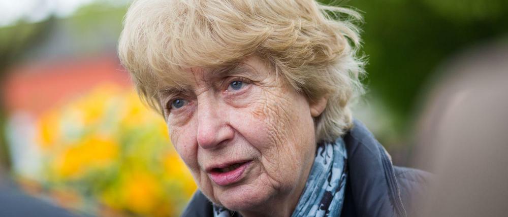 Barbara John bei der Gedenkfeier zum 10. Todestag der ermordeten Polizistin Michele Kiesewetter im April 2017.