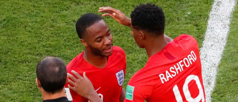 Jung und gut: Marcus Rashford (r.) und Raheem Sterling (l.).