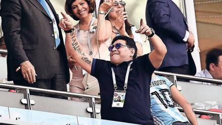 Groß auch im Gestus: Diego Maradona