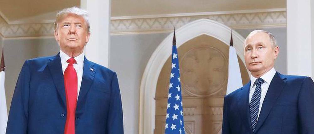 Kein Wort der Kritik. Für Wladimir Putin ist es schon ein Erfolg, dass das Treffen mit Donald Trump stattfand.