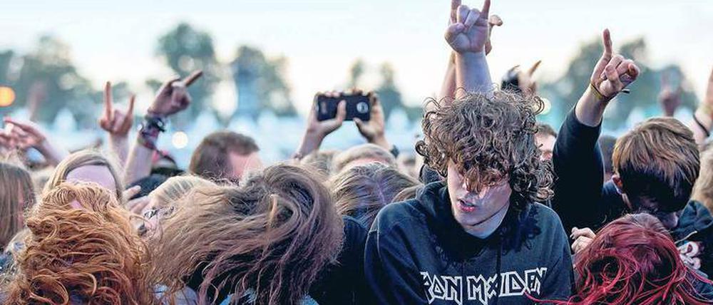 Lauter Leute. Vom 2. bis zum 4. August findet in diesem Jahr das Wacken-Festival statt.