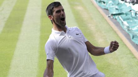 Zurück. Novak Djokovic kann wieder gewinnen.