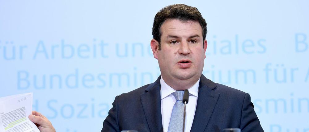 Bundesminister für Arbeit und Soziales, Hubertus Heil (SPD).