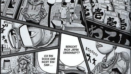Splitter aus einsamen Lebenswelten: Die Eröffnungsseite von „Tekkon Kinkreet“. 