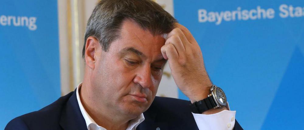 Sucht bereits nach Schuldigen: Markus Söder, Ministerpräsident von Bayern.