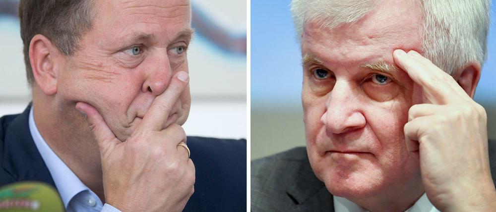 Treffen abgesagt: NRW-Flüchtlingsminister Joachim Stamp (FDP,links) und Bundesinnenminister Horst Seehofer (CSU)