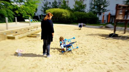 Alleinerziehende Mutter in Berlin (Symbolbild).