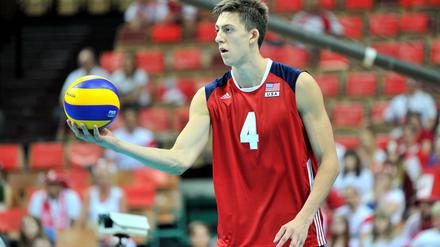 Konzentriert. Jeff Jendryk schlägt ab sofort für die BR Volleys auf.