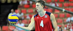 Konzentriert. Jeff Jendryk schlägt ab sofort für die BR Volleys auf.