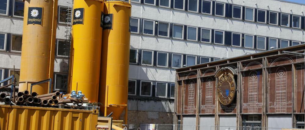 Wiederaufbau des Turms: Die Baustelle der Garnisonkirche Potsdam Ende Mai. 
