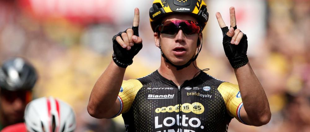 Wiederholungstäter. Der Niederländer Dylan Groenewegen gewinnt auch die achte Etappe.