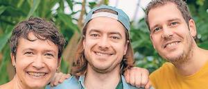 Die drei Firmenchefs Andrea Stenz (37), Jonas Lackmann (32) und Dominik Seele (34, rechts).
