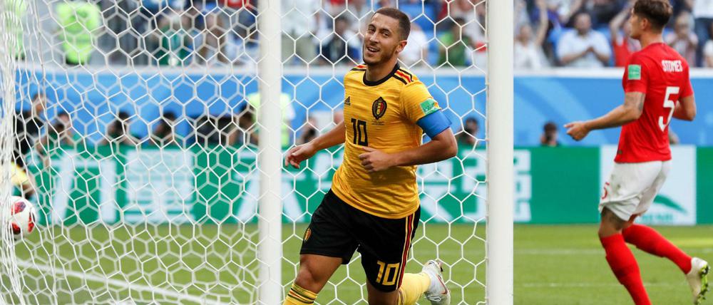 Eden Hazard bejubelt sein Tor zum 2:0.